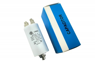 Конденсатор CBB60 2 мкФ 450V, з гайкою